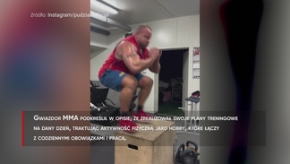 #dziejesiewsporcie: Pudzianowski podczas treningu "skakał jak wróbelek"