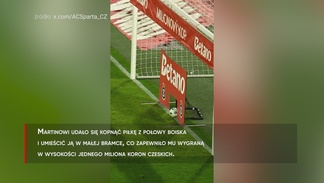 #dziejesiewsporcie: Trafił z połowy boiska do małej bramki. Kibic zarobił fortunę