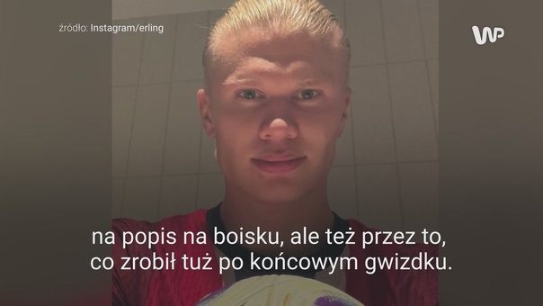 #dziejesiewsporcie: tylko spójrz, z czym pozował Haaland w szatni. "Wiking"