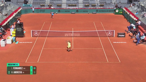 Rosjanka idzie jak burza. Andriejewa w dwóch setach pokonała Fernandez