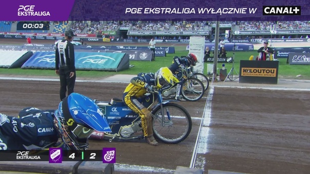 Nieprzekonujące zwycięstwo mistrzów Polski w derbach. GKM sprawił ogromne problemy na Motoarenie