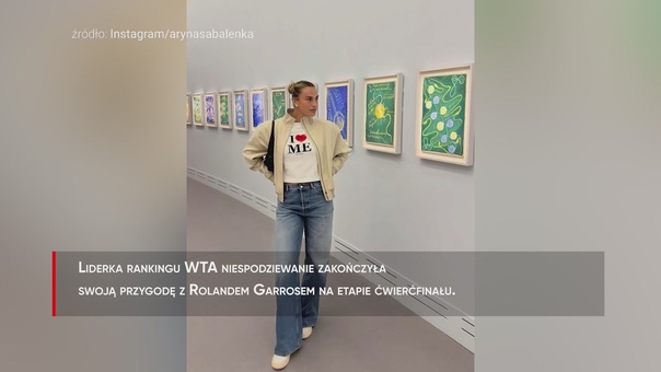 #dziejesiewsporcie: Tak Sabalenka leczy rany po Roland Garro