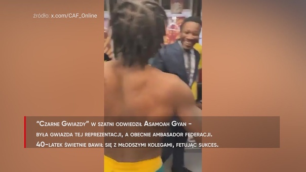 Ghana świętuje po wygranej. Legenda i selekcjoner porwali szatnię