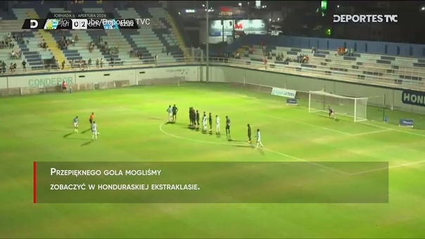 #dziejesiewsporcie: Co za gol z rzutu wolnego! Piłka wpadła idealnie w okienko